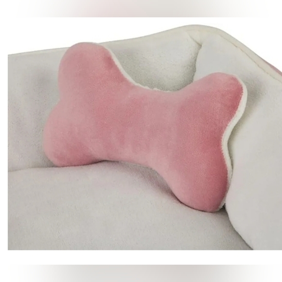 Petco Essentials Blush Pink Small Pet Bed Blanket & Plush Squeaky Toy (2 sets) - Picture 7 of 7